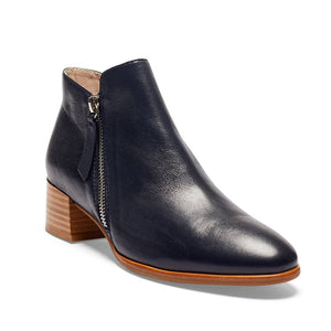 Jane Debster Aaron Boot in Navy Leather