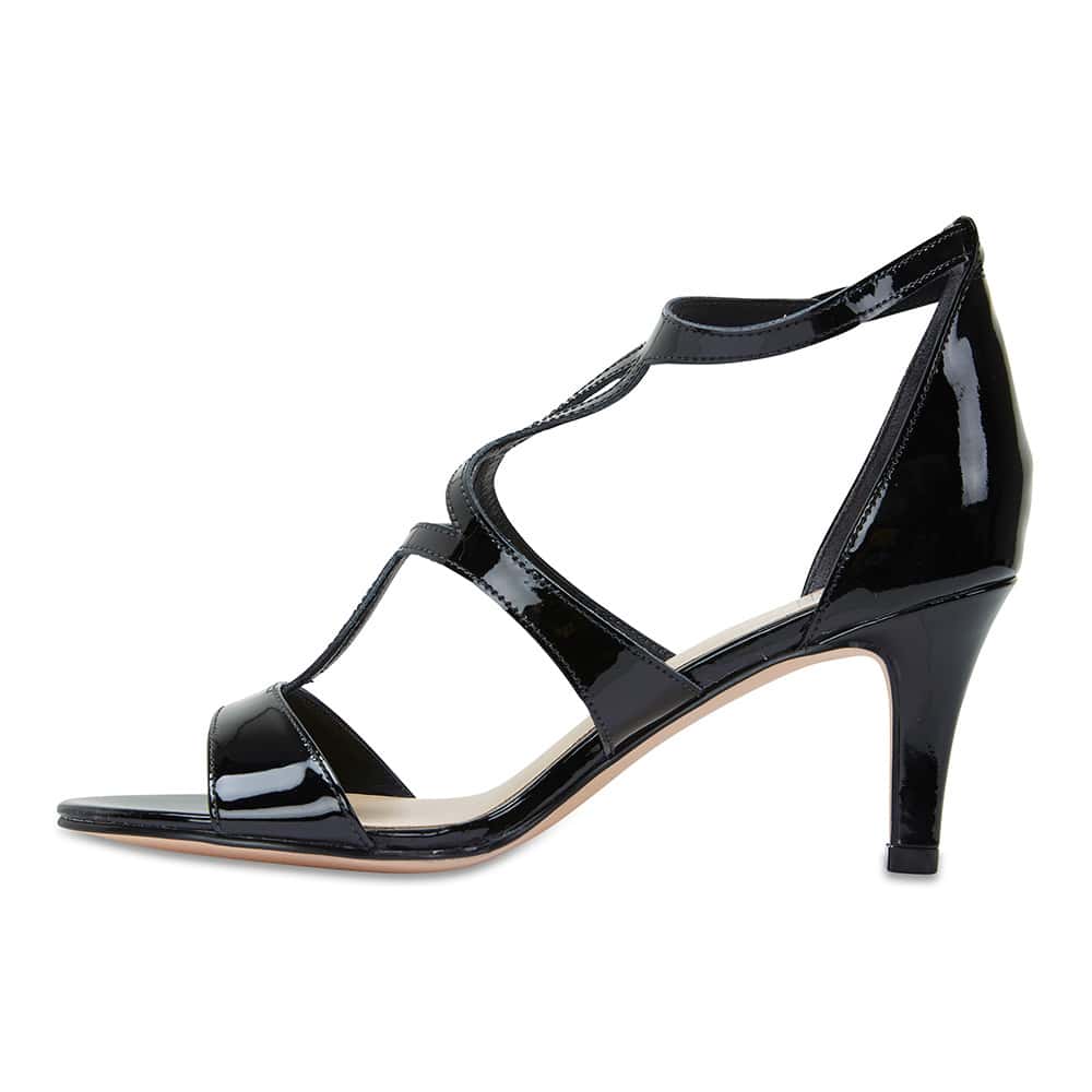 Abyss Heel in Black Patent