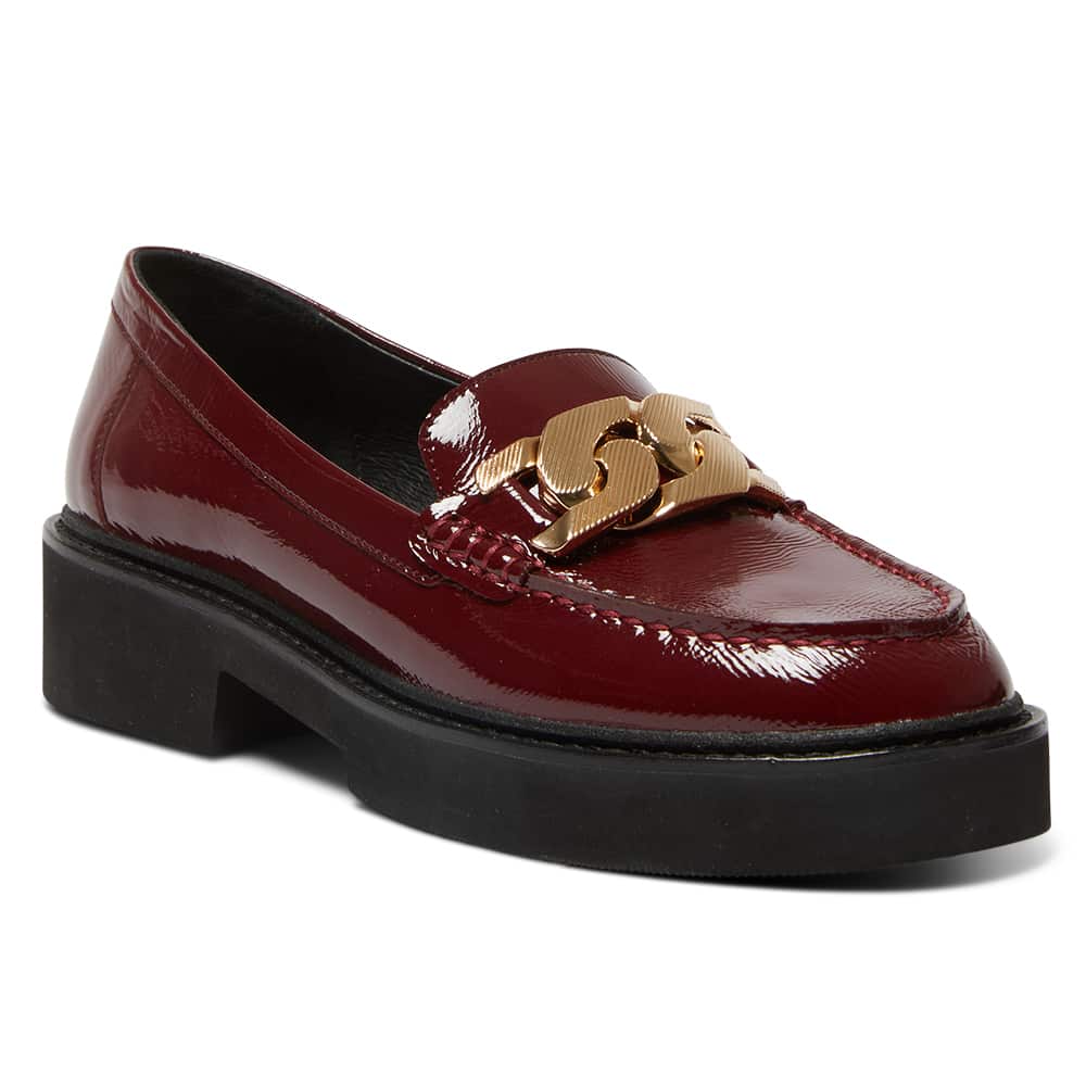 Admire Loafer in Wine Patent