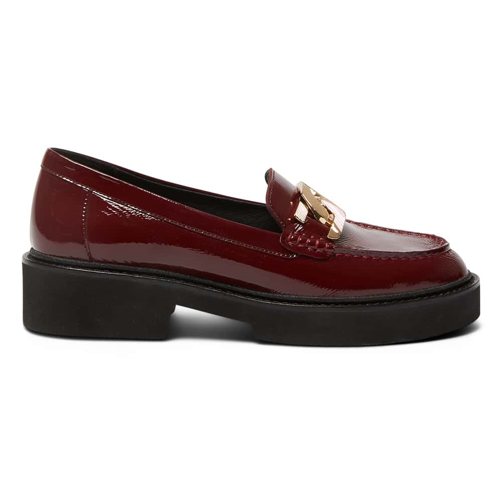 Admire Loafer in Wine Patent
