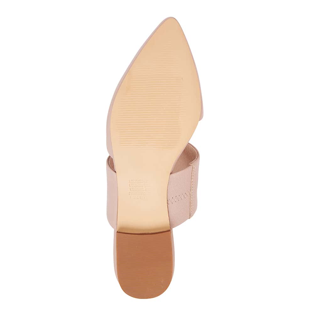 Arcadia Slide in Pale Pink Leather