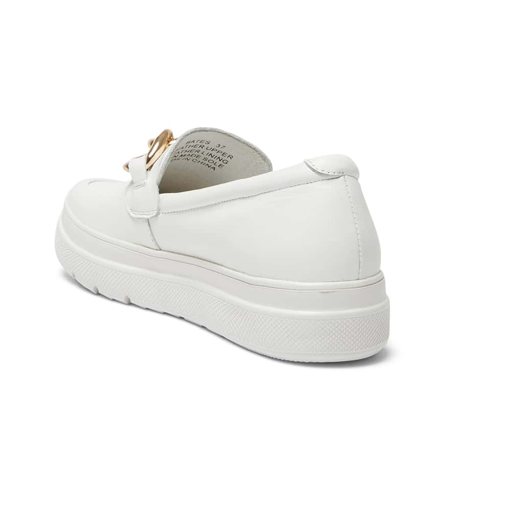 Bates Sneaker in White Leather