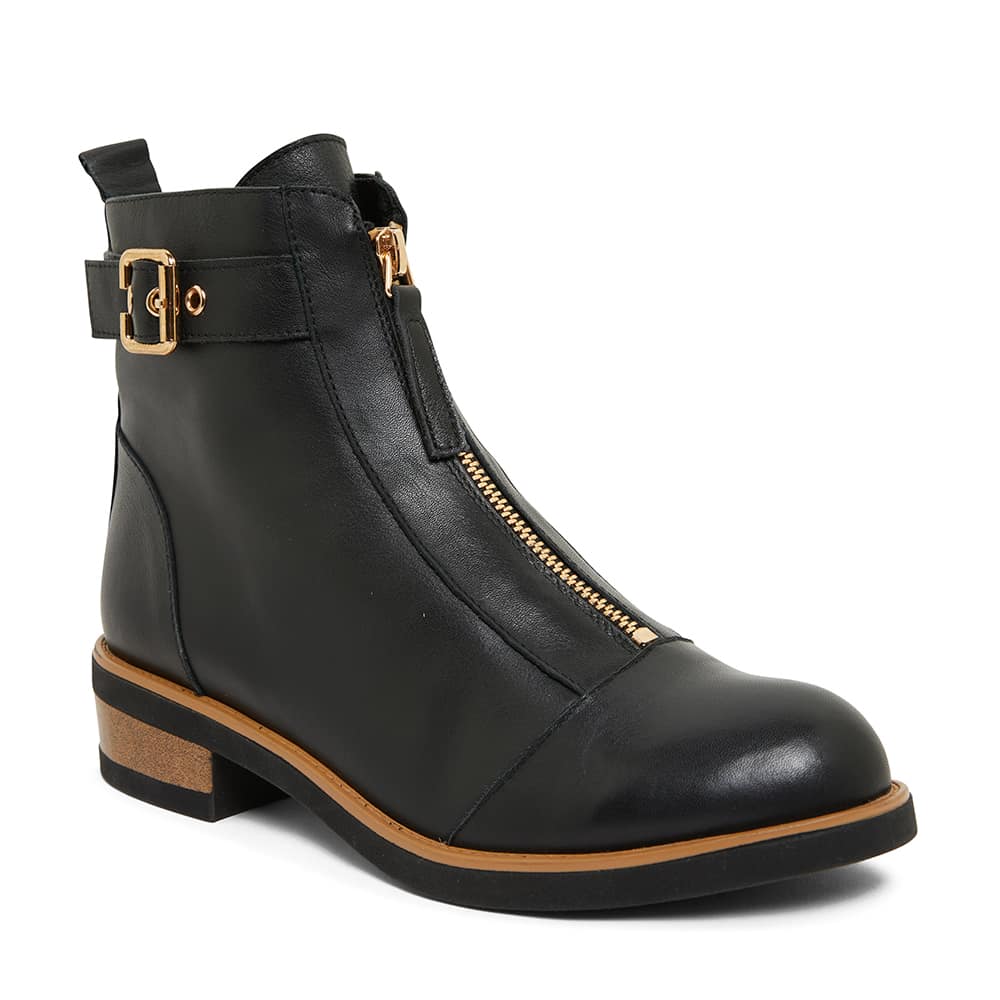 Beaumont Boot in Black Leather Jane Debster Shoe HQ