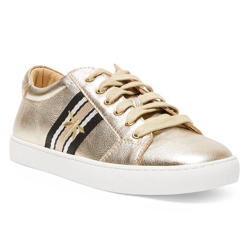 Belem Sneaker in Gold Nappa Leather