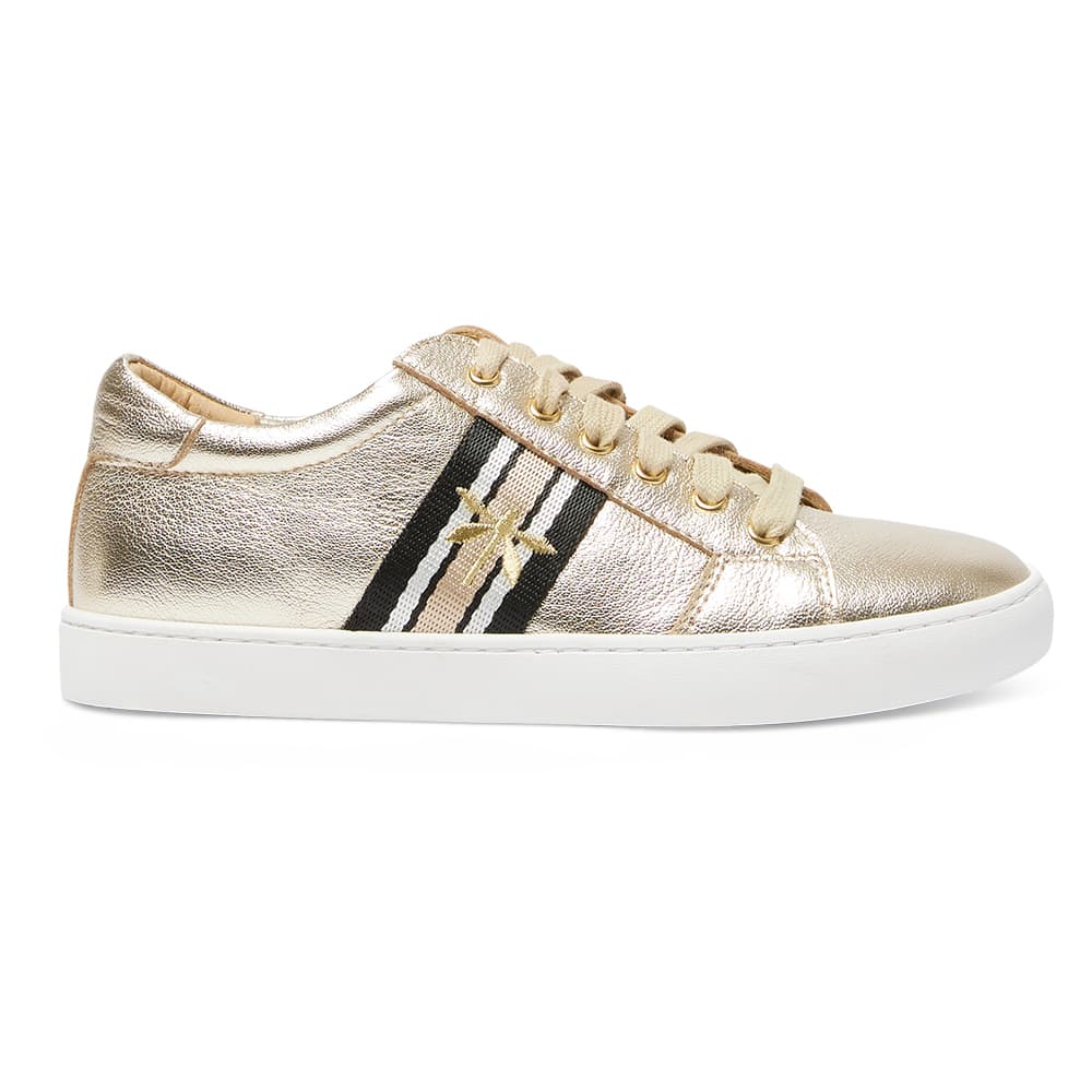 Belem Sneaker in Gold Nappa Leather