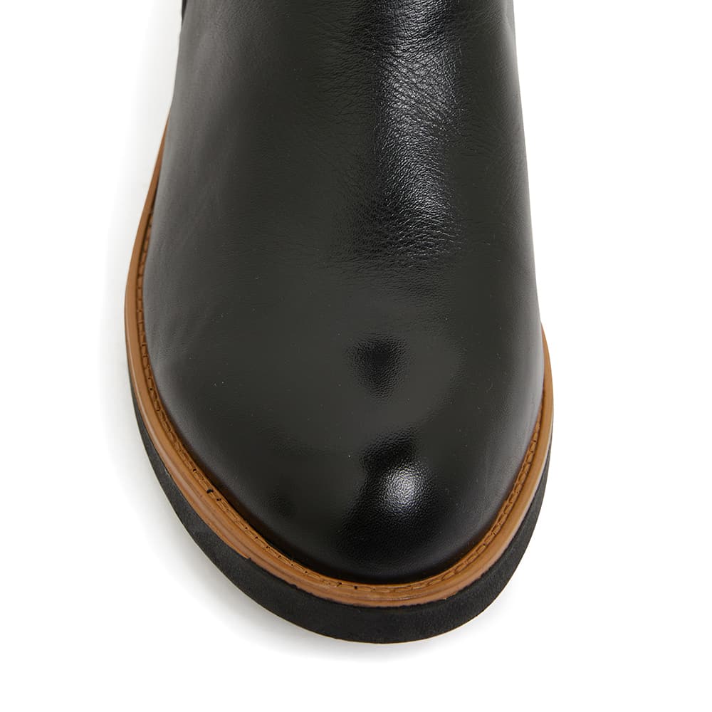 Bethany Boot in Black Leather