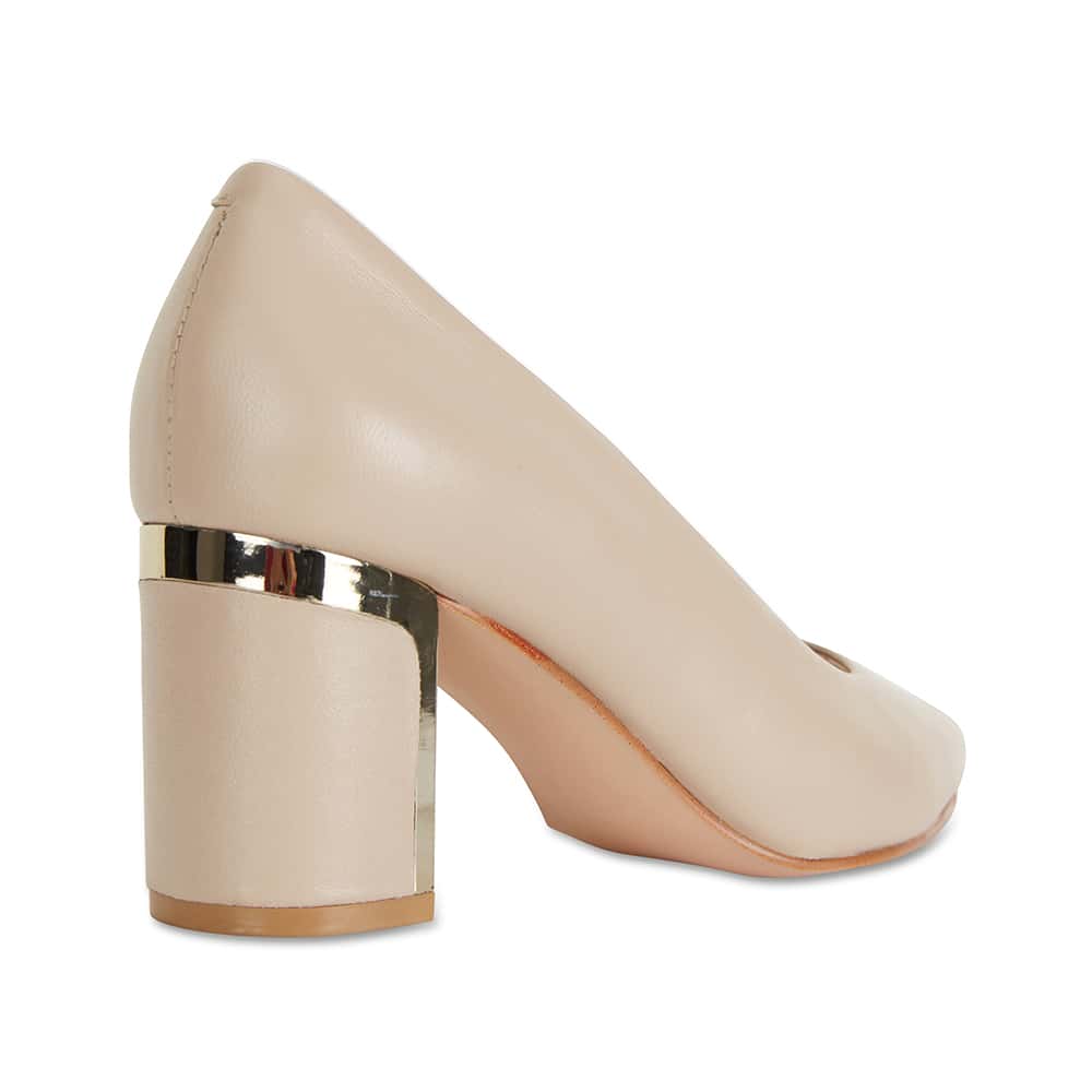 Bonnie Heel in Nude Leather