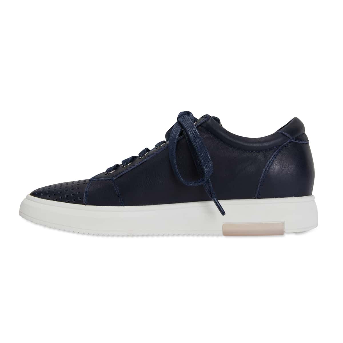 Carson Sneaker in Navy Leather