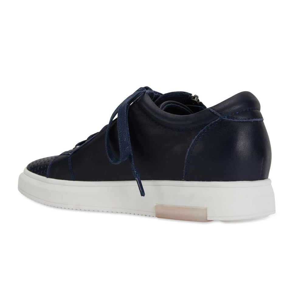 Carson Sneaker in Navy Leather