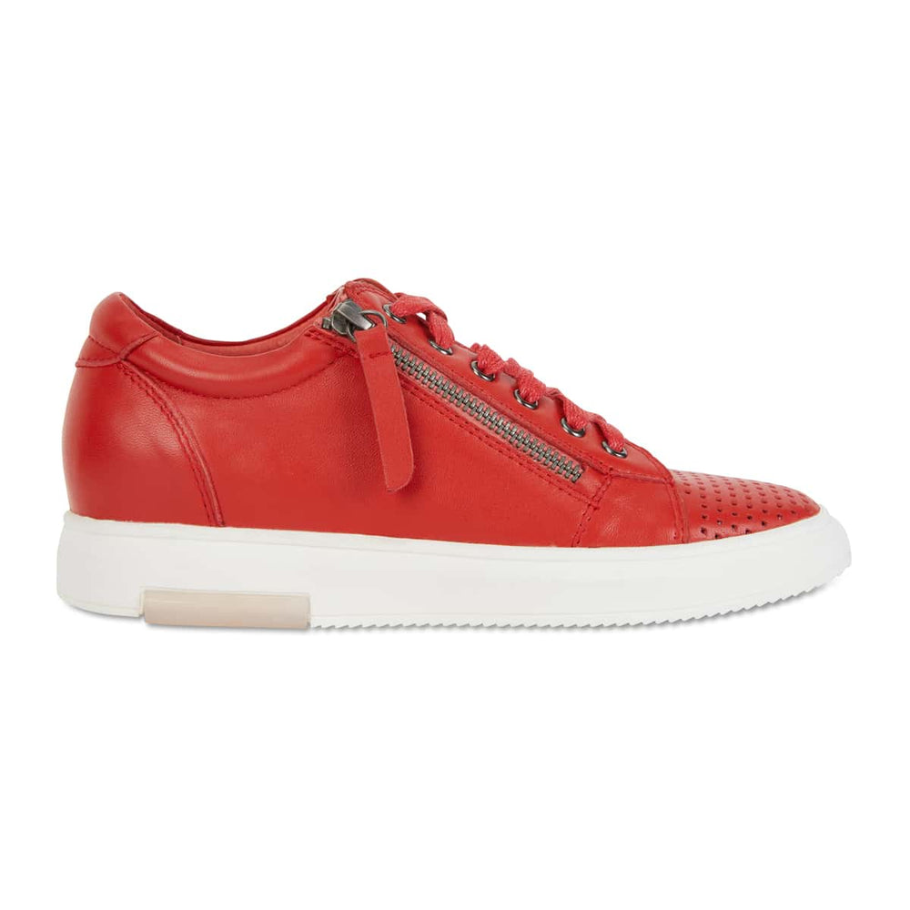 Carson Sneaker in Red Leather