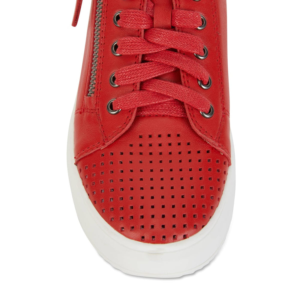 Carson Sneaker in Red Leather