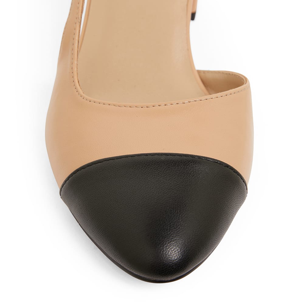 Chapter Heel in Black And Camel Leather