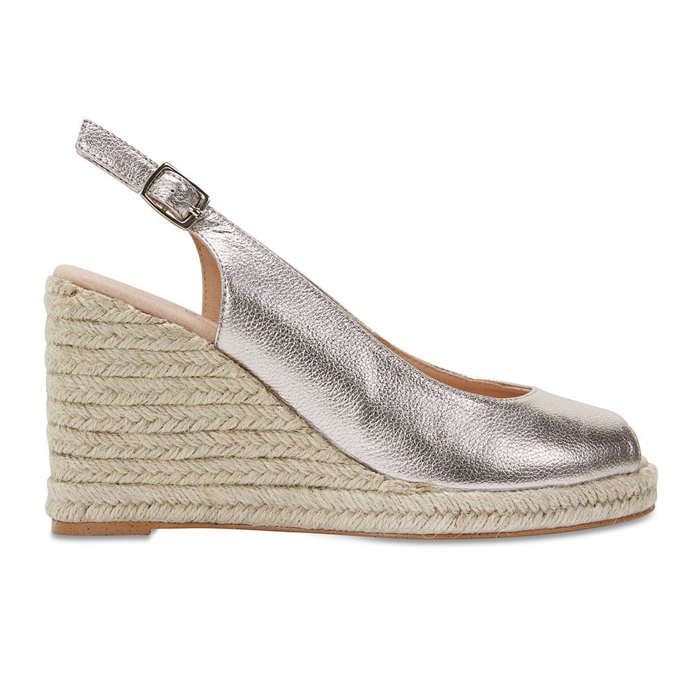 Dakota Espadrille in Soft Gold Leather