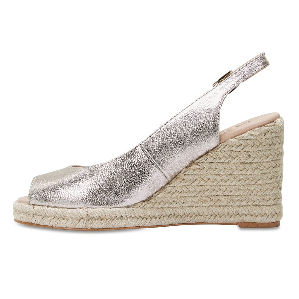 Dakota Espadrille in Soft Gold Leather