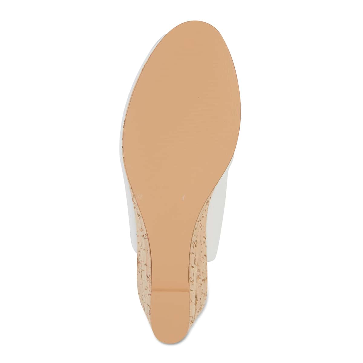 Davina Heel in White Leather