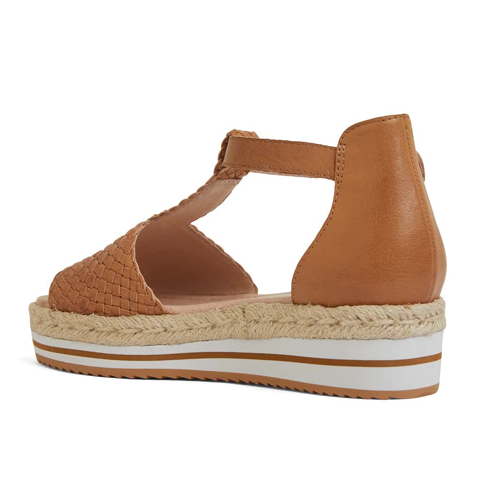 Daze Sandal in Tan Leather