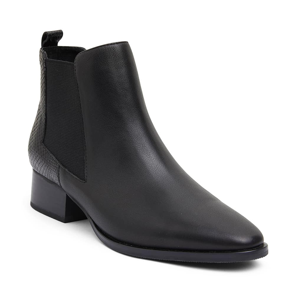 Decan Boot in Black Leather