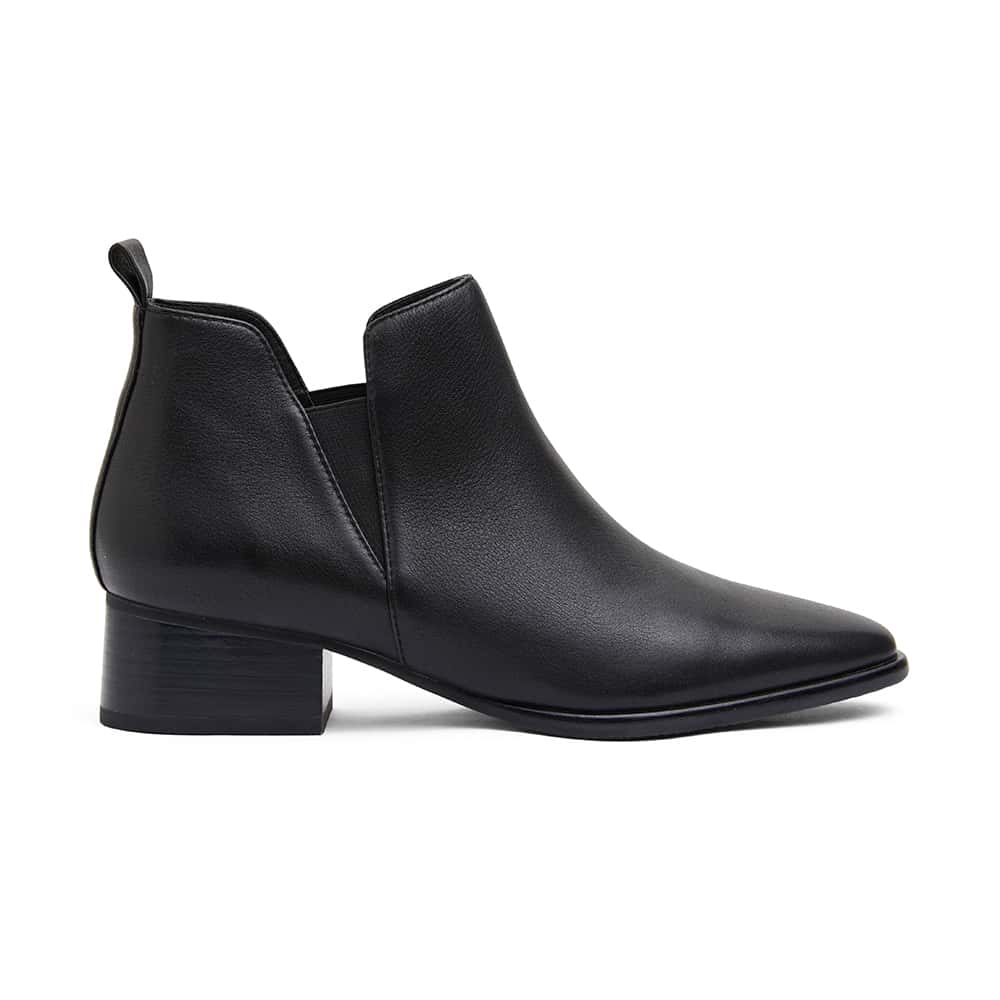 Demi Boot in Black Leather