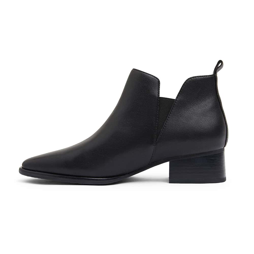 Demi Boot in Black Leather