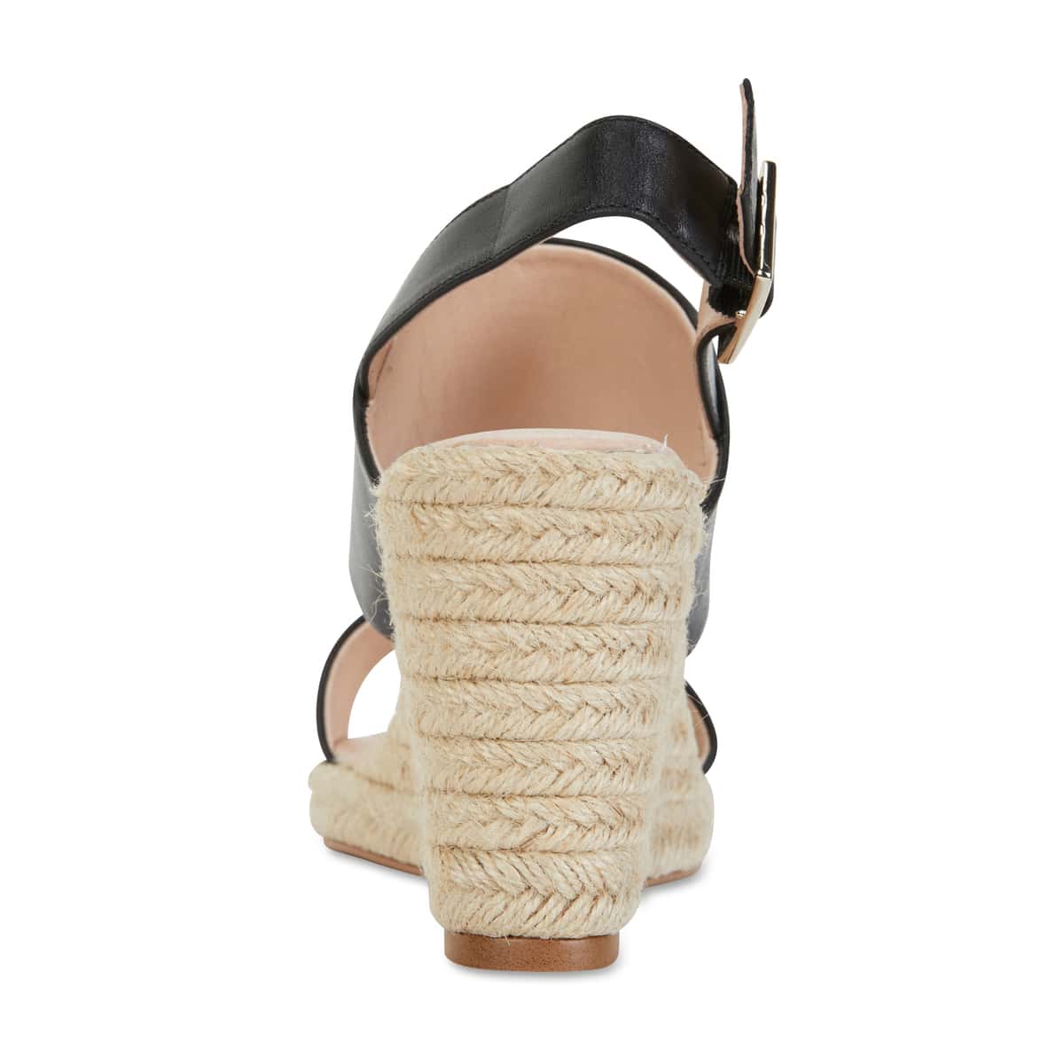 Dice Espadrille in Black Leather