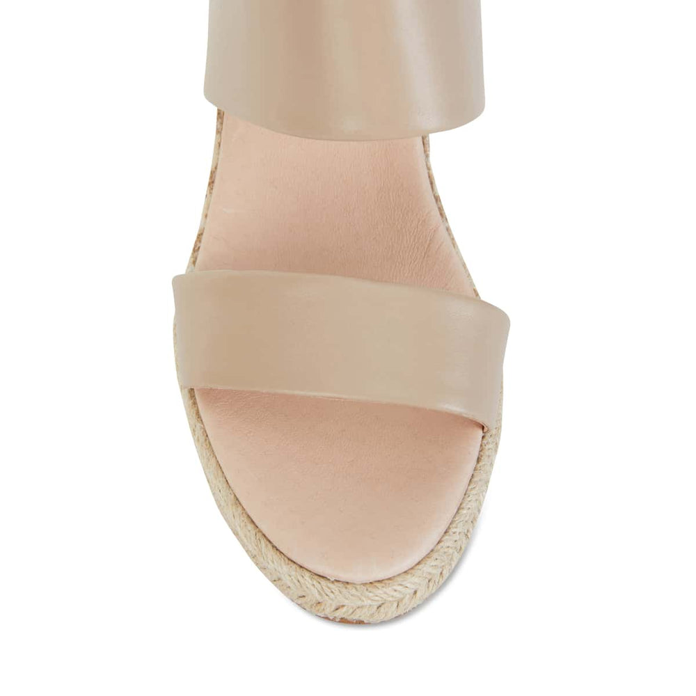 Dice Espadrille in Nude Leather