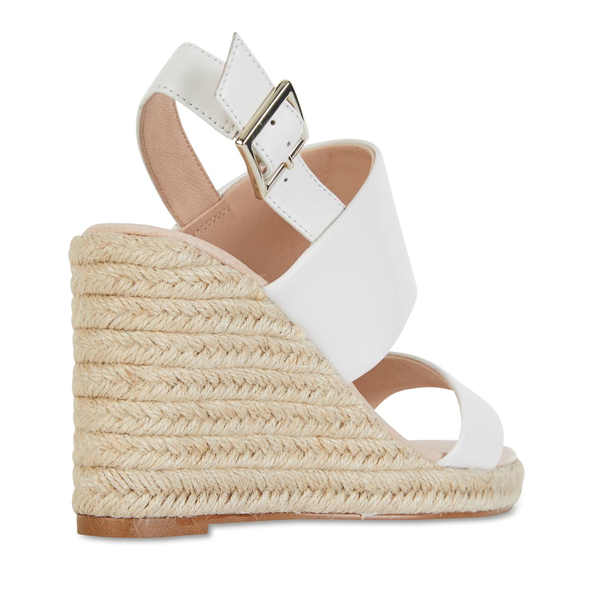 Dice Espadrille in White Leather