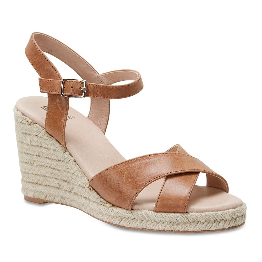 Dynasty Heel in Cognac Leather