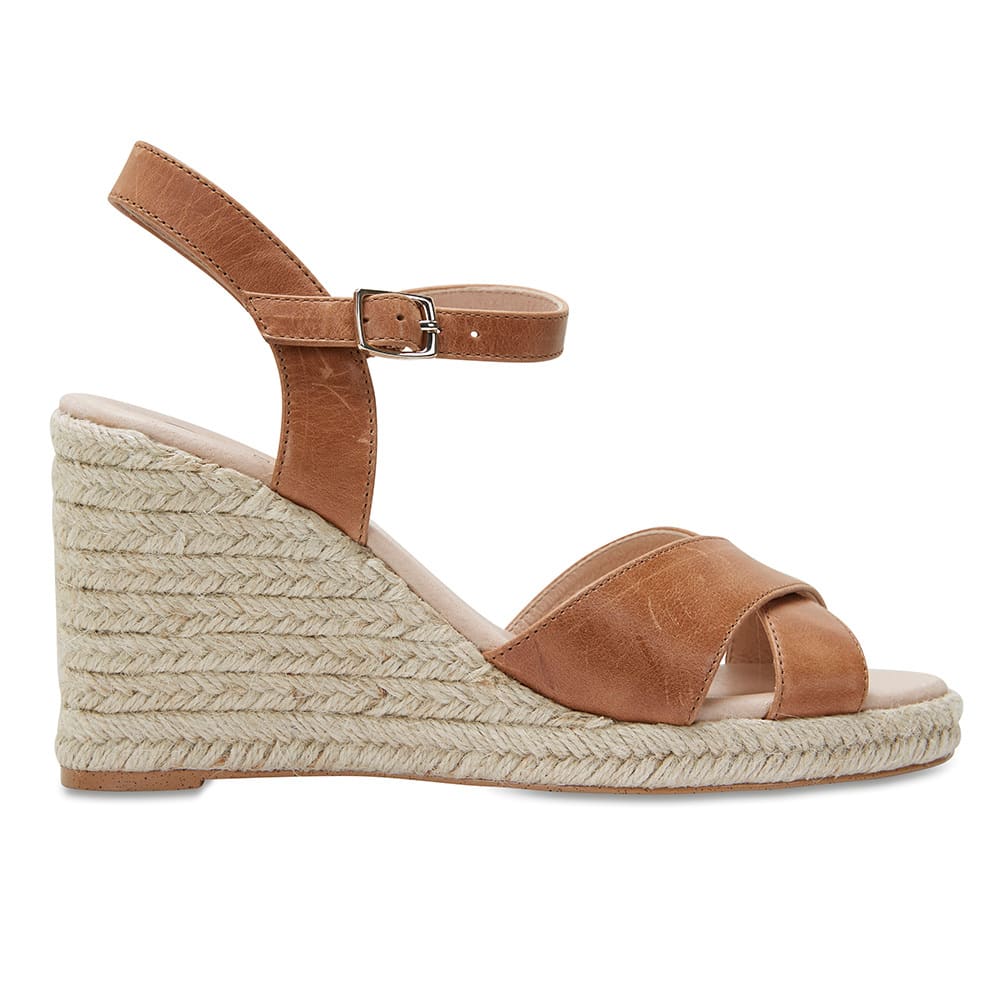 Dynasty Heel in Cognac Leather