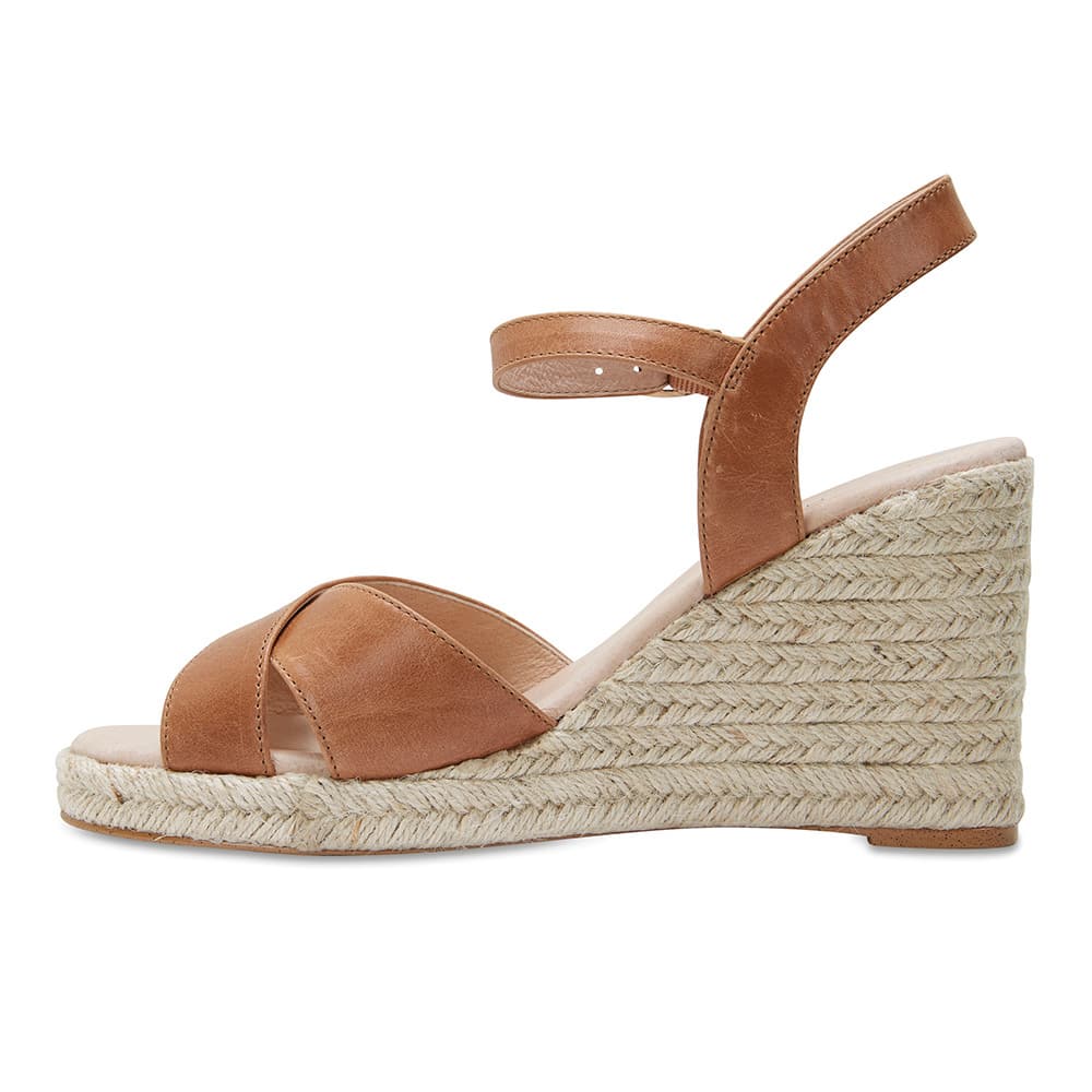 Dynasty Heel in Cognac Leather