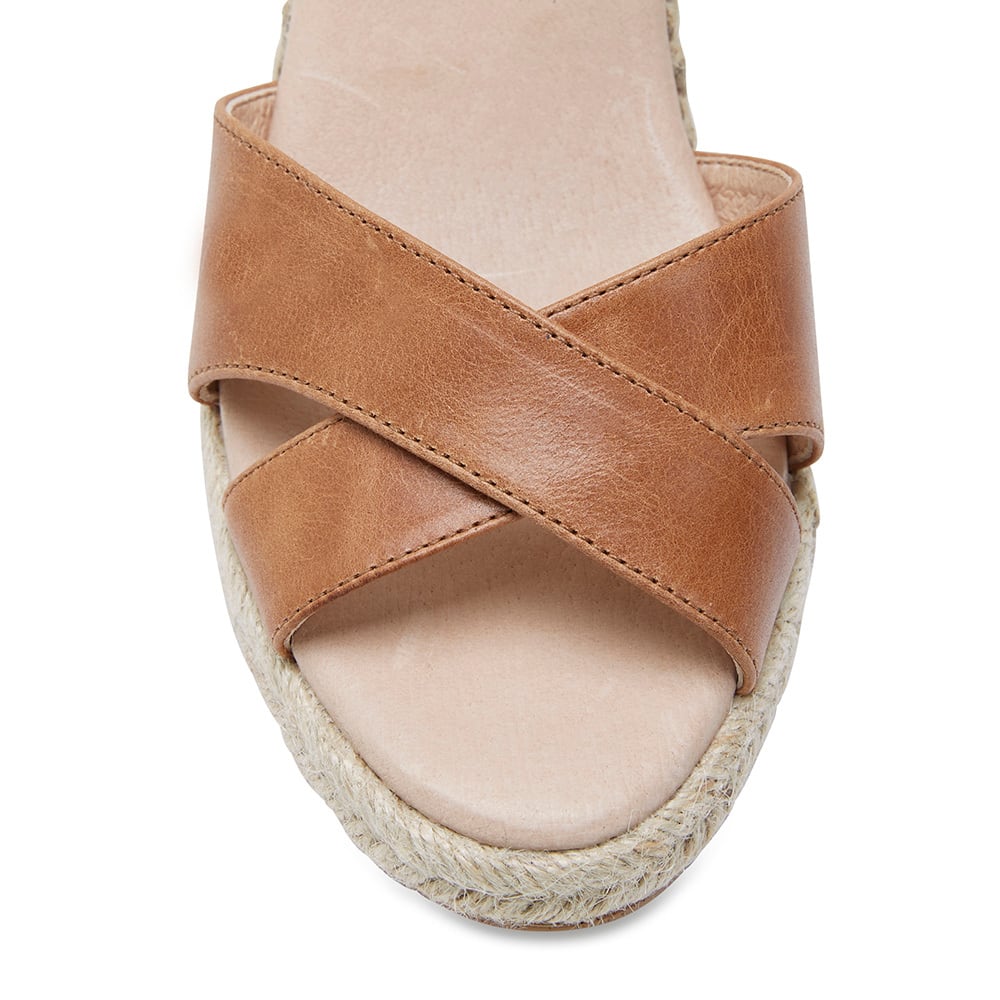 Dynasty Heel in Cognac Leather