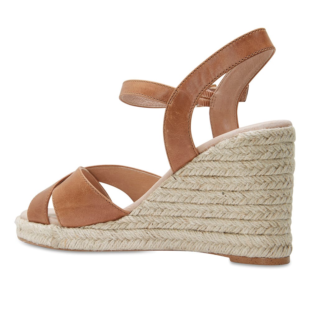 Dynasty Heel in Cognac Leather