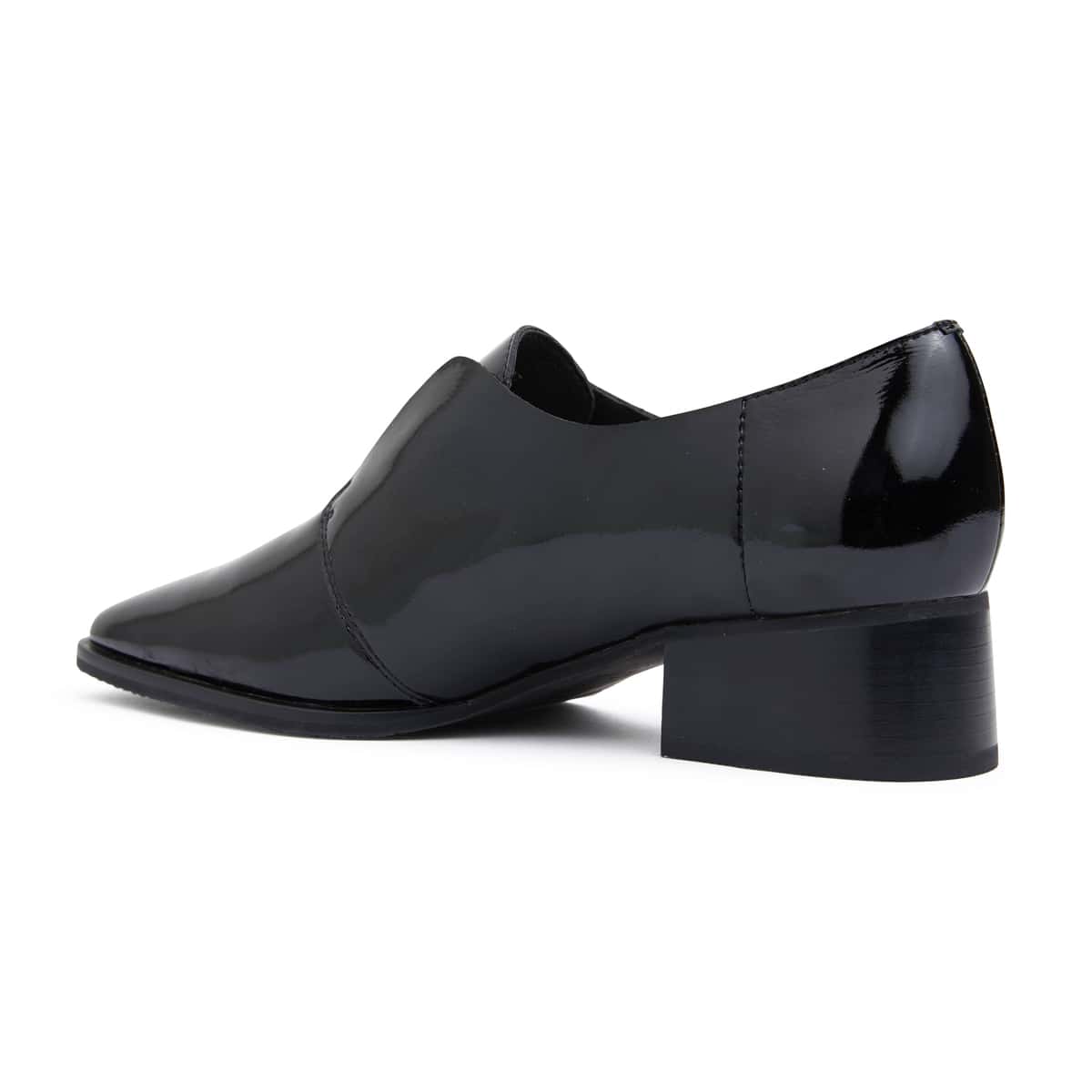 Editor Heel in Black Patent
