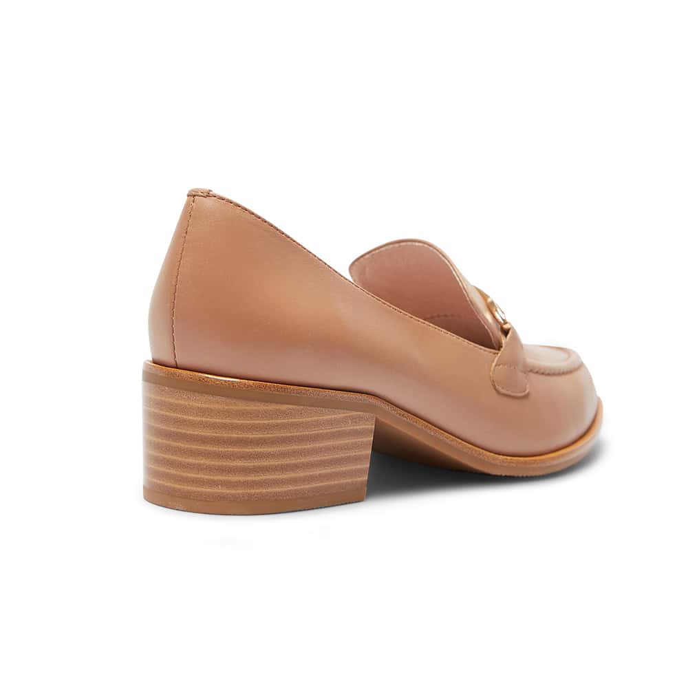 Elena Loafer in Nude Leather