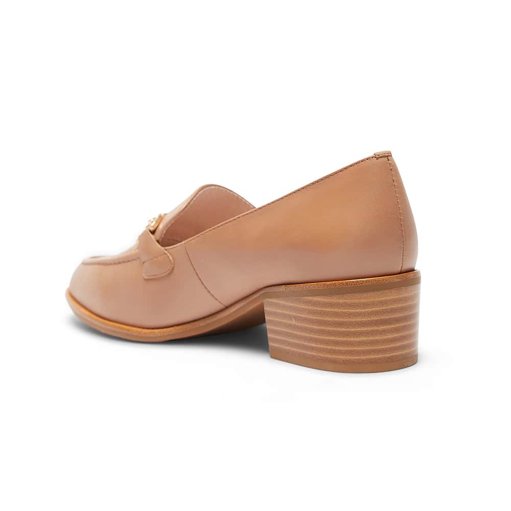 Elena Loafer in Nude Leather