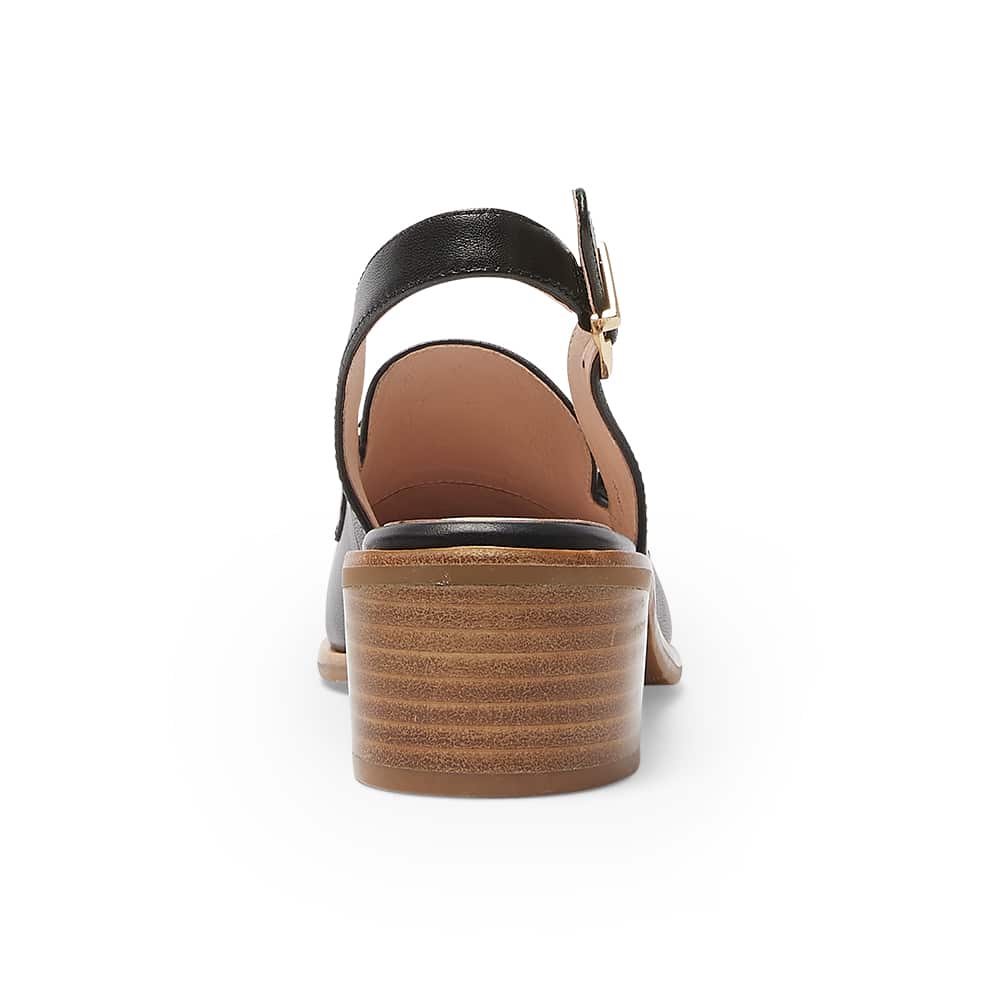 Elsa Heel in Black Leather