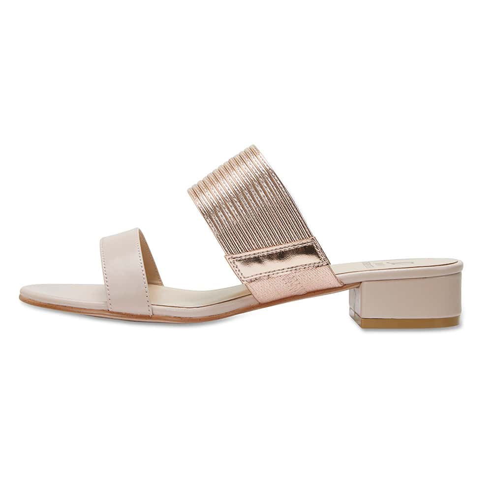 Envy Slide in Blush Leather