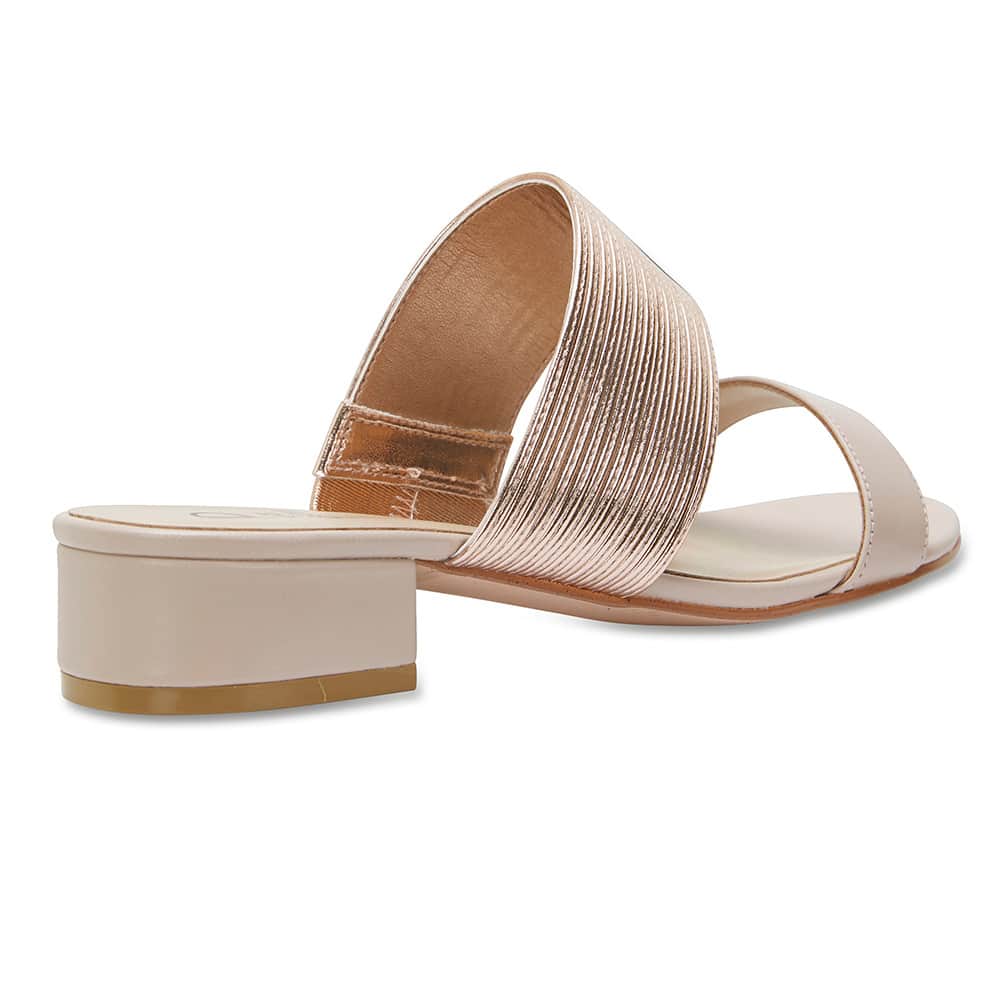 Envy Slide in Blush Leather