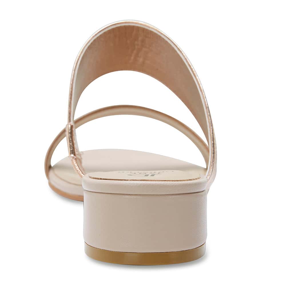 Envy Slide in Blush Leather