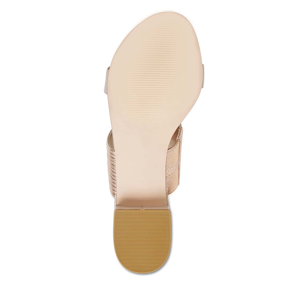 Envy Slide in Blush Leather