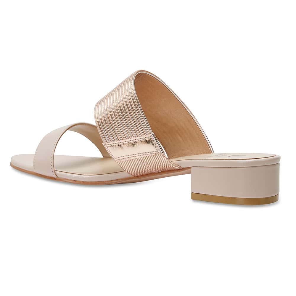 Envy Slide in Blush Leather