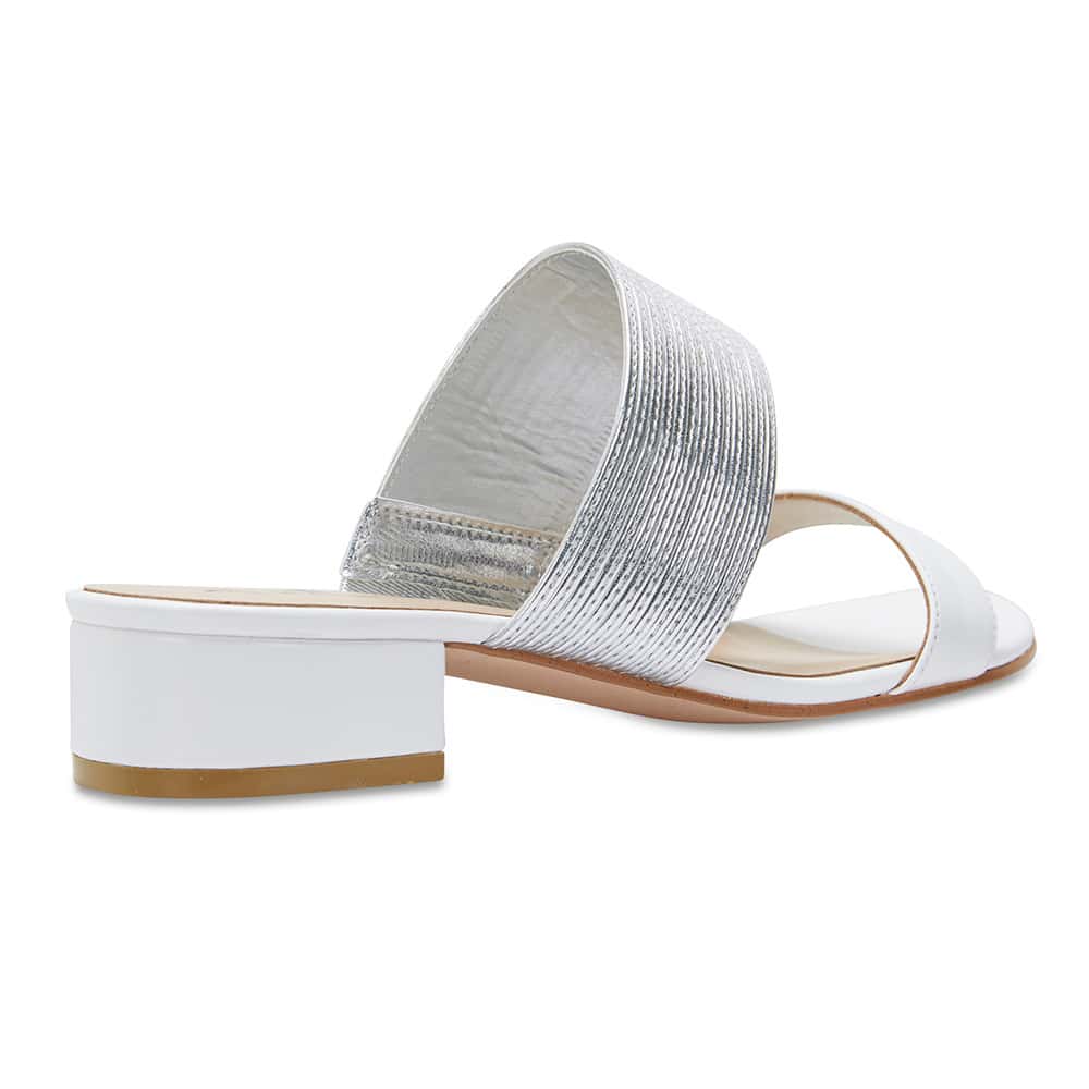 Envy Slide in White Leather
