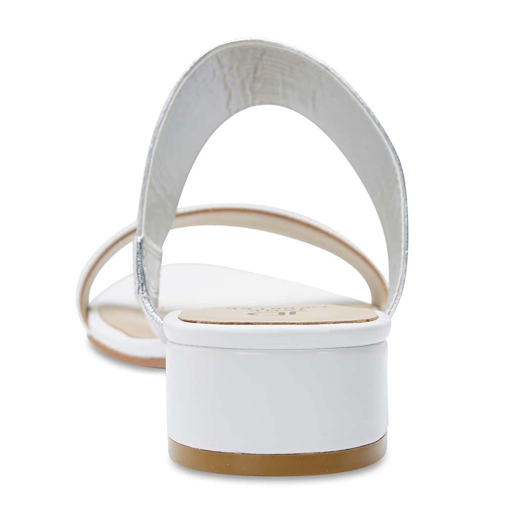 Envy Slide in White Leather