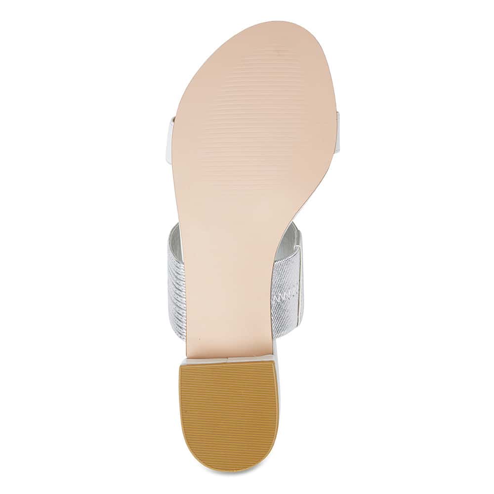 Envy Slide in White Leather
