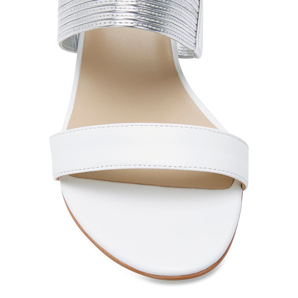 Envy Slide in White Leather