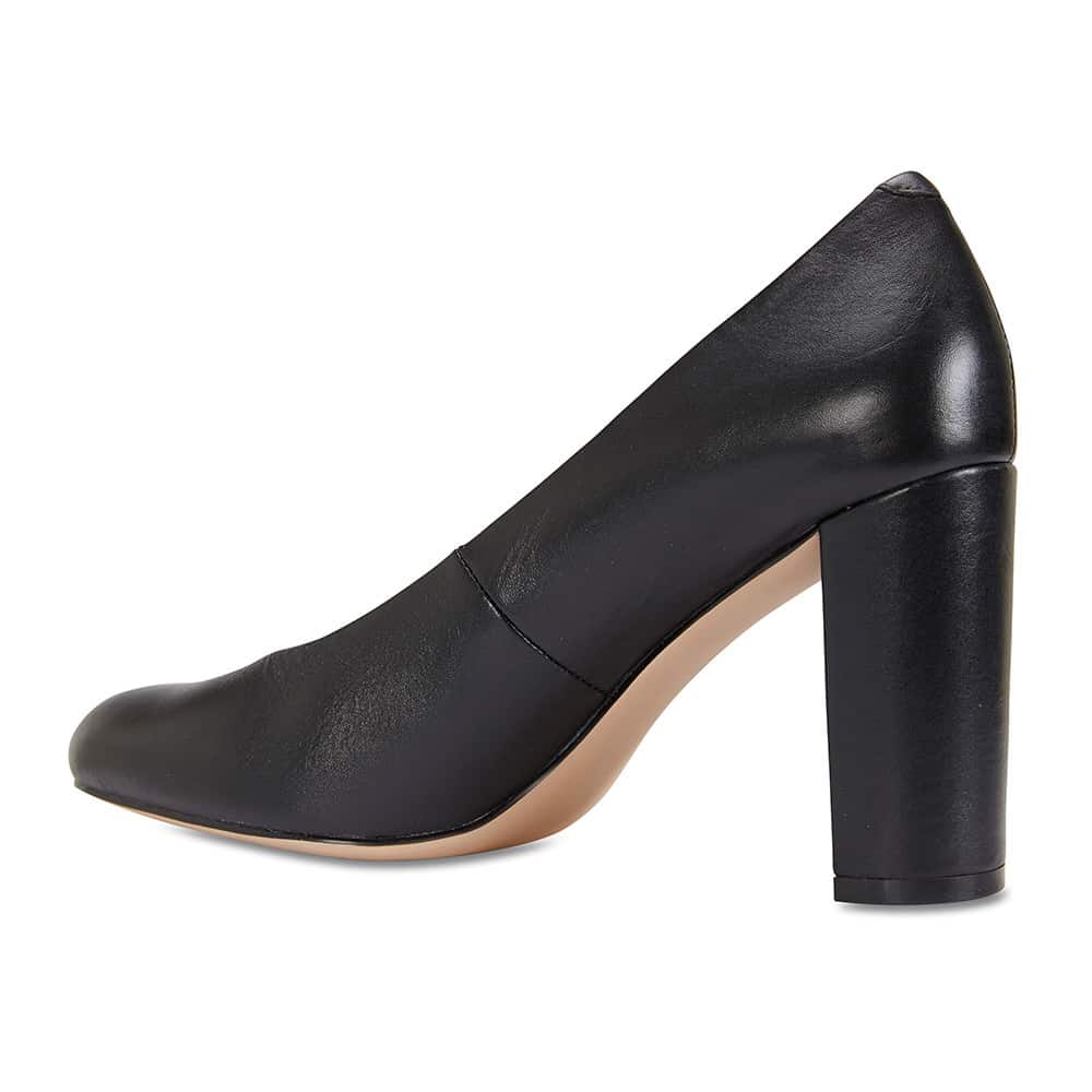 Epic Heel in Black Leather