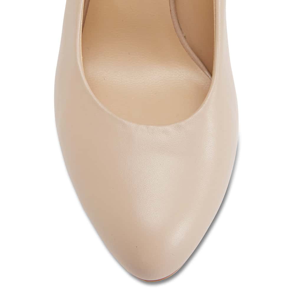 Epic Heel in Nude Leather