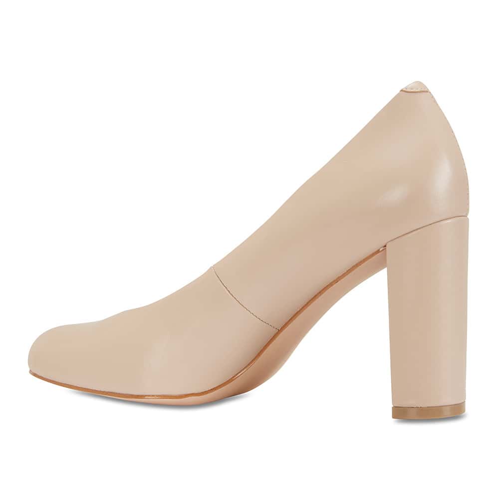 Epic Heel in Nude Leather