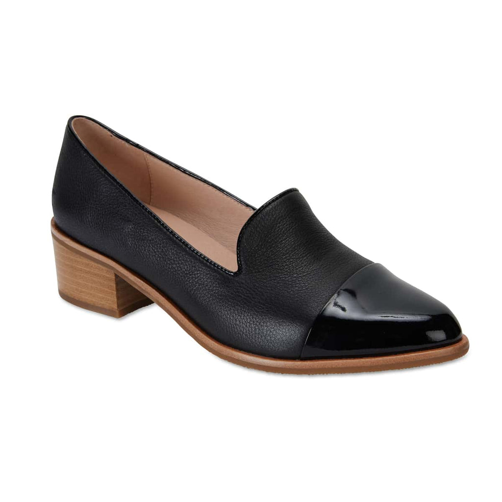 Expert Loafer in Black On Black Patent | Jane Debster | Shoe HQ