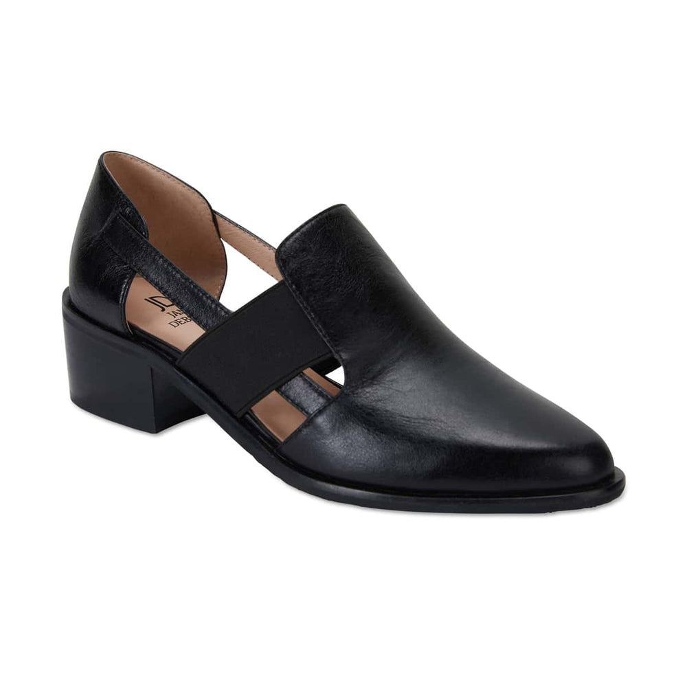 Expose Loafer in Black Oil Leather