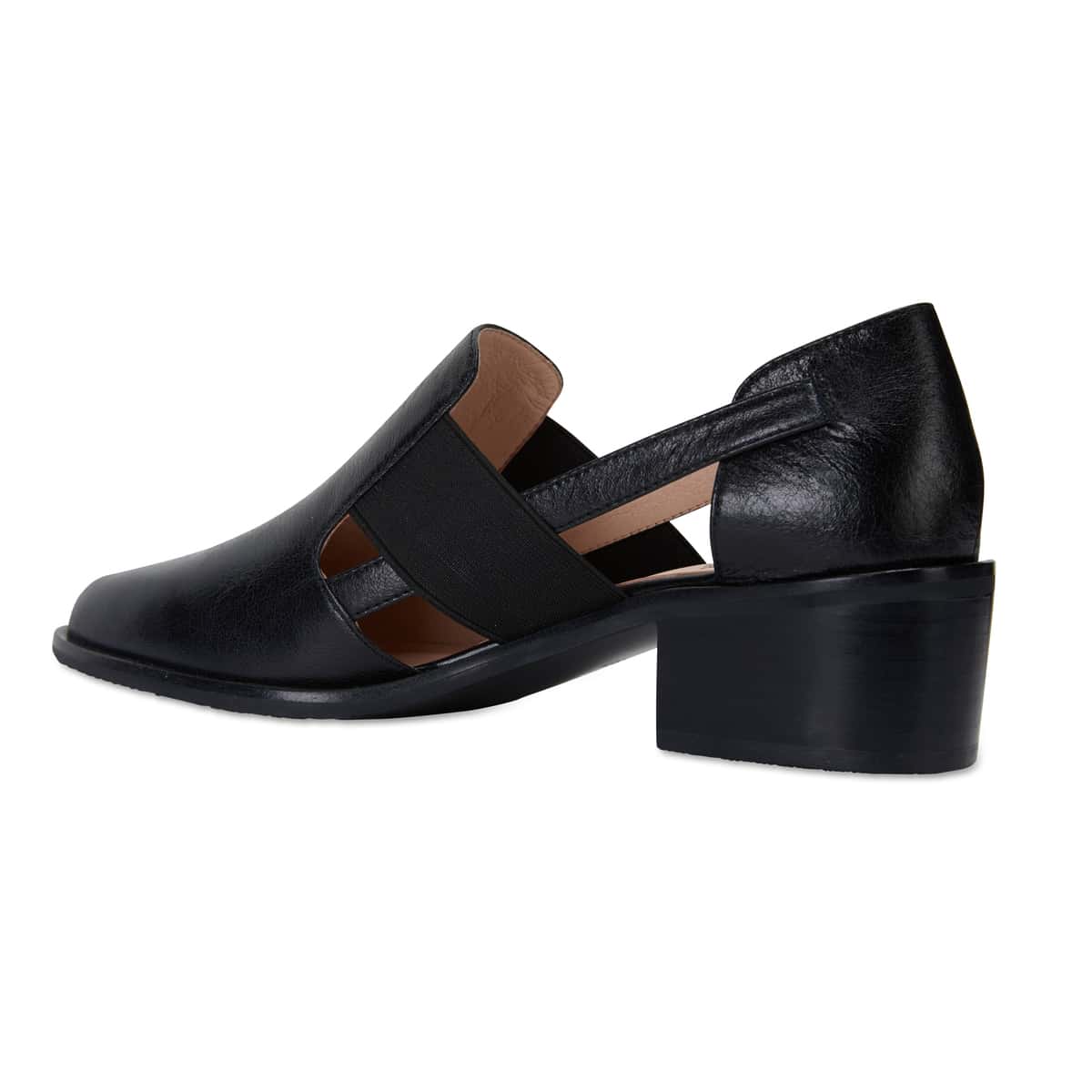 Expose Loafer in Black Oil Leather